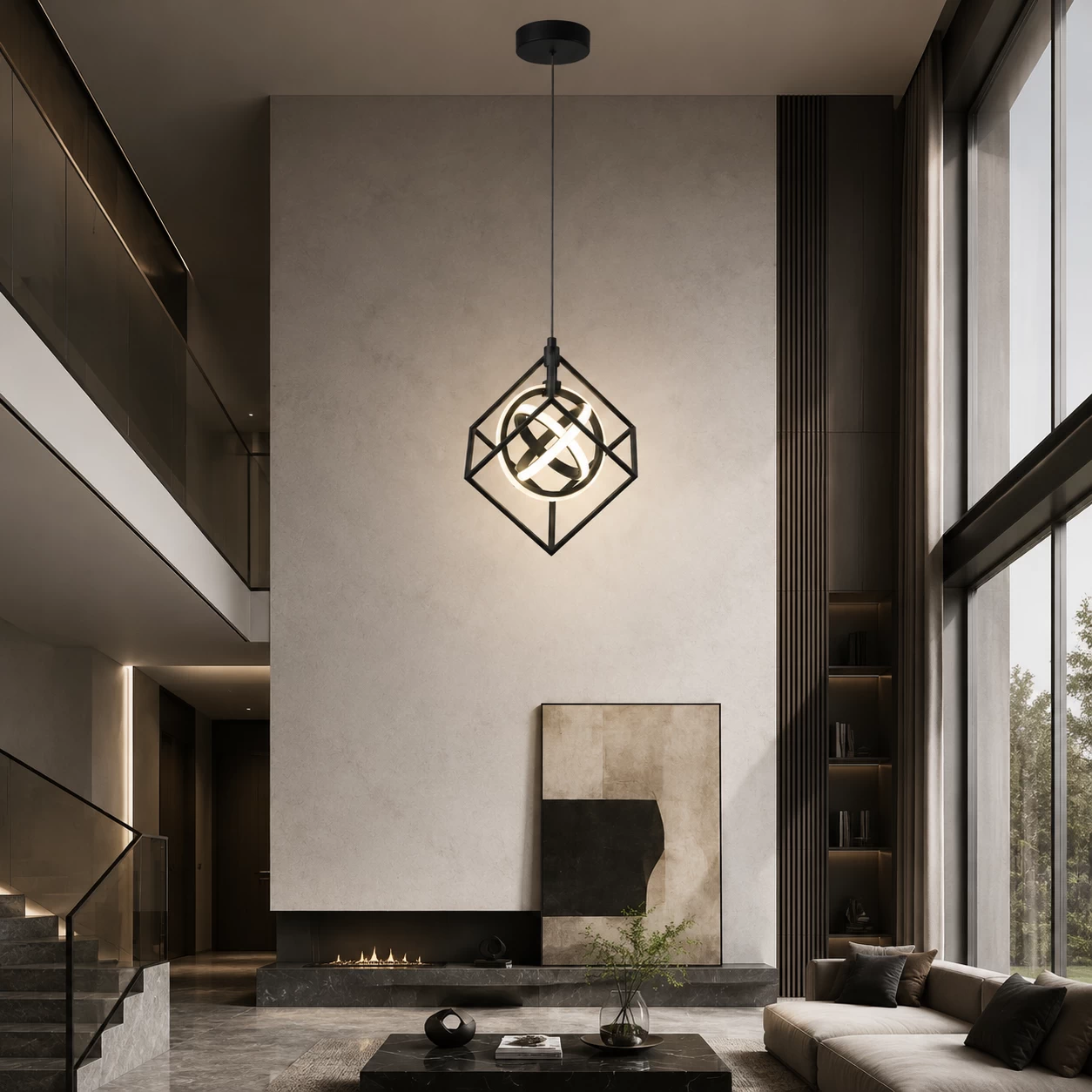 OrbiCube-Geometric-Suspension-LED-Pendant-ultra-modern-living OrbiCube-Geometric-Suspension-LED-Pendant-ultra-modern-living