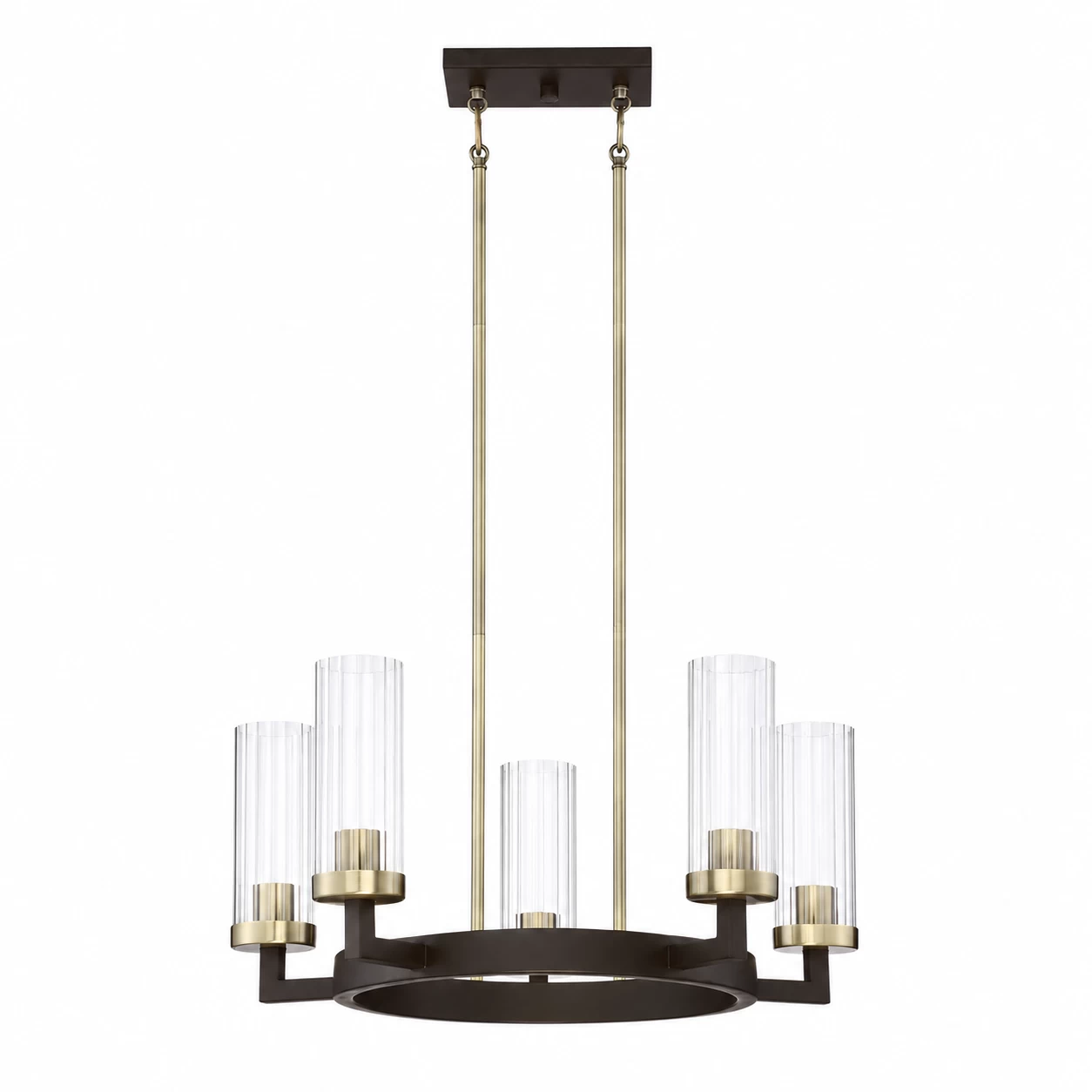 Orbital-Cascade-5-Light-Ribbed-Glass-Chandelier-1 Orbital-Cascade-5-Light-Ribbed-Glass-Chandelier-1