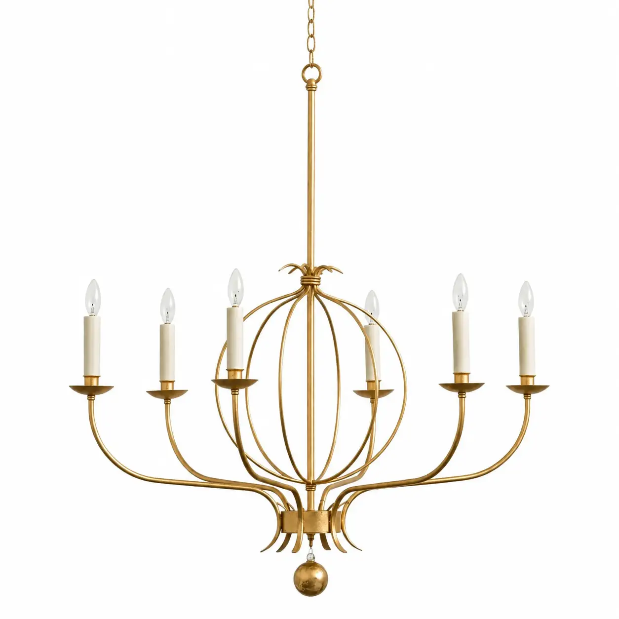 Orvelle-Satin-Gold-Brass-Candle-6-Light-Chandelier-1 Orvelle-Satin-Gold-Brass-Candle-6-Light-Chandelier-1