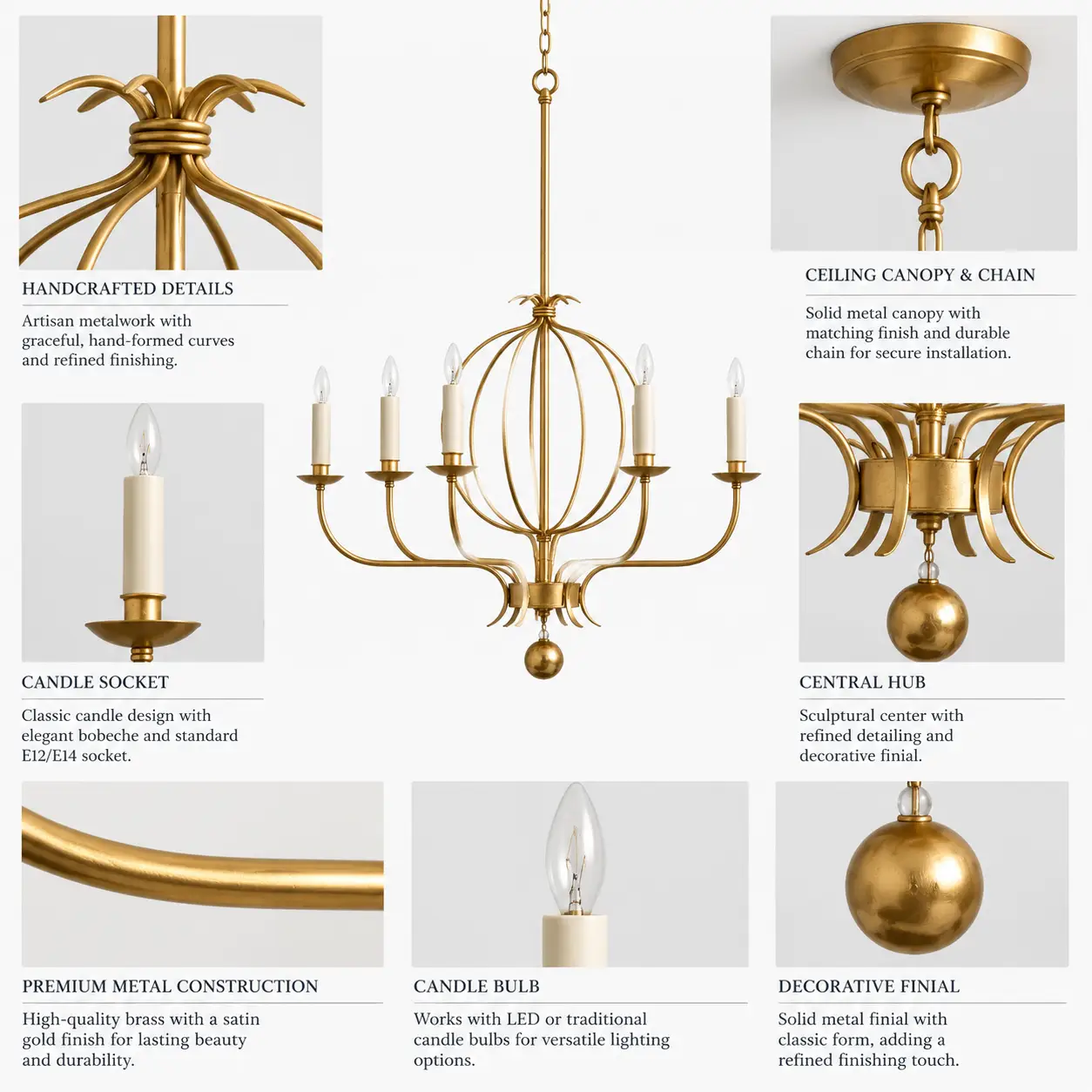 Orvelle-Satin-Gold-Brass-Candle-6-Light-Chandelier-2 Orvelle-Satin-Gold-Brass-Candle-6-Light-Chandelier-2