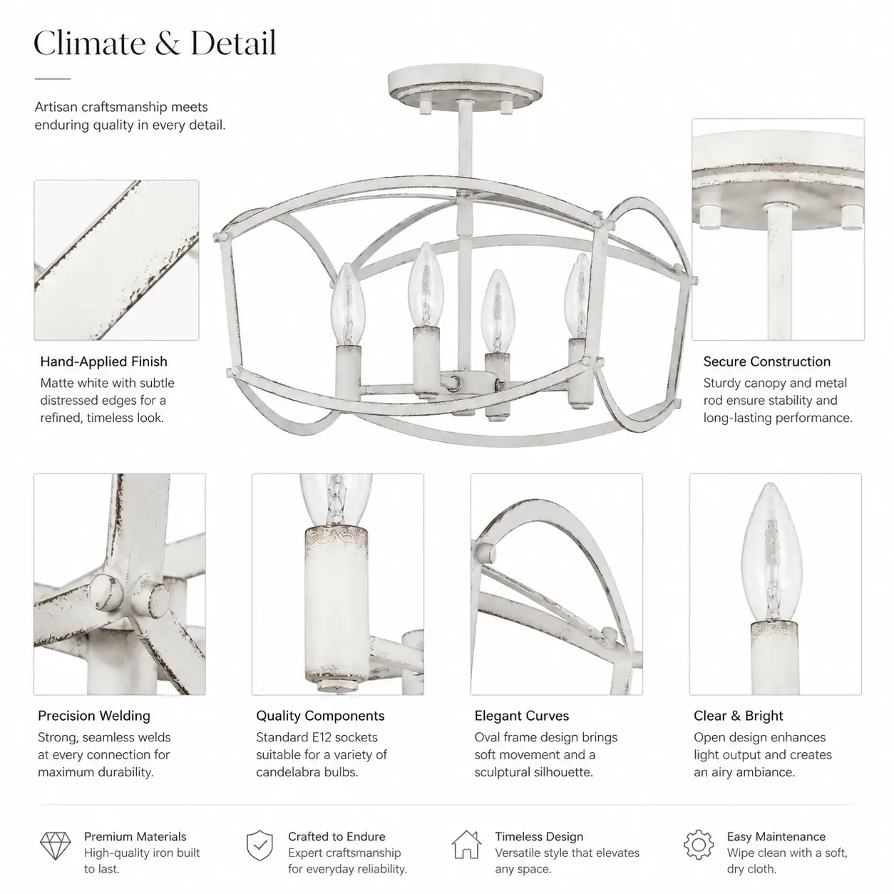 Ovalis-4-Light-Pendant-with-White-Iron-Oval-Frame-2 Ovalis-4-Light-Pendant-with-White-Iron-Oval-Frame-2