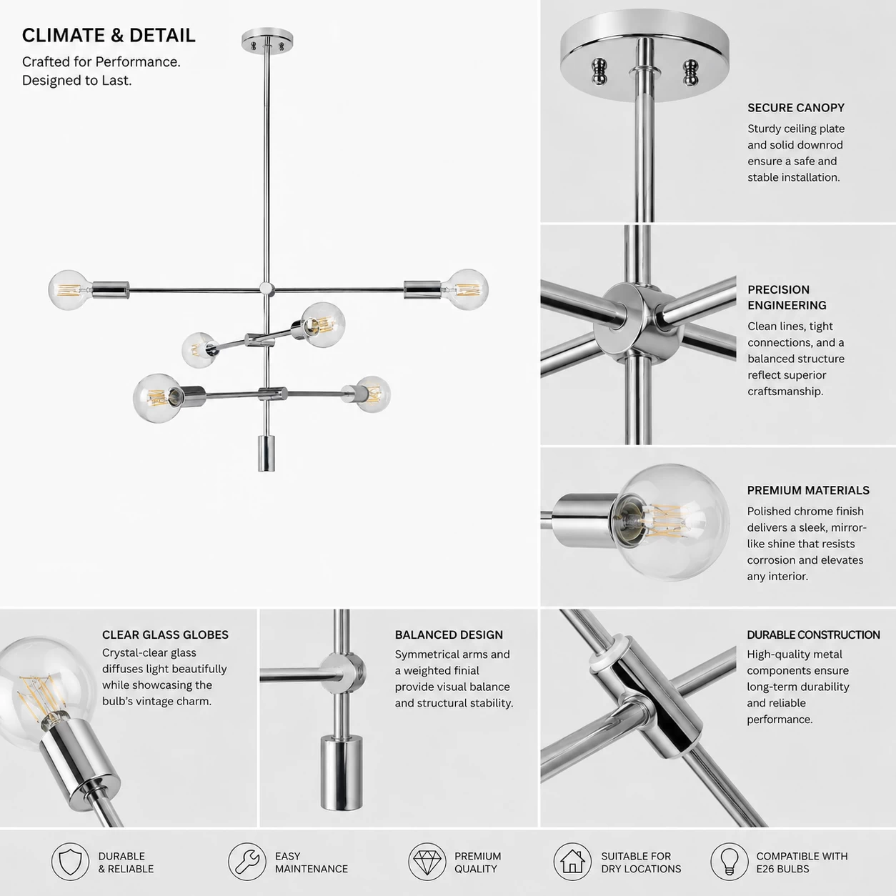 Quasar-6-Light-Mid-Century-Modern-Sputnik-Chandelier-with-Polished-Chrome-Finish-2 Quasar-6-Light-Mid-Century-Modern-Sputnik-Chandelier-with-Polished-Chrome-Finish-2