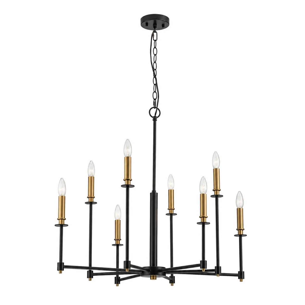 Regalia-Tiered-8‑Light-Pendant-with-Matte-Black-Brass-Finish-1 Regalia-Tiered-8‑Light-Pendant-with-Matte-Black-Brass-Finish-1