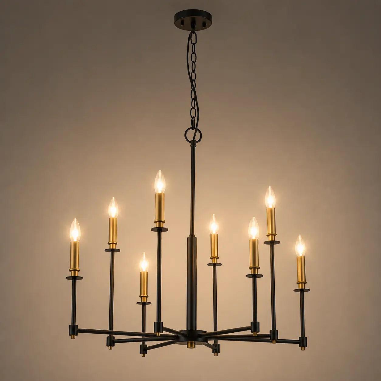 Regalia-Tiered-8‑Light-Pendant-with-Matte-Black-Brass-Finish-3 Regalia-Tiered-8‑Light-Pendant-with-Matte-Black-Brass-Finish-3
