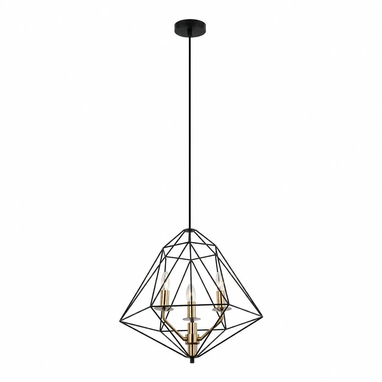 Rosacage-3-Light-Chandelier-with-Rose-Copper-Matte-Black-Geometric-Frame-1 Rosacage-3-Light-Chandelier-with-Rose-Copper-Matte-Black-Geometric-Frame-1