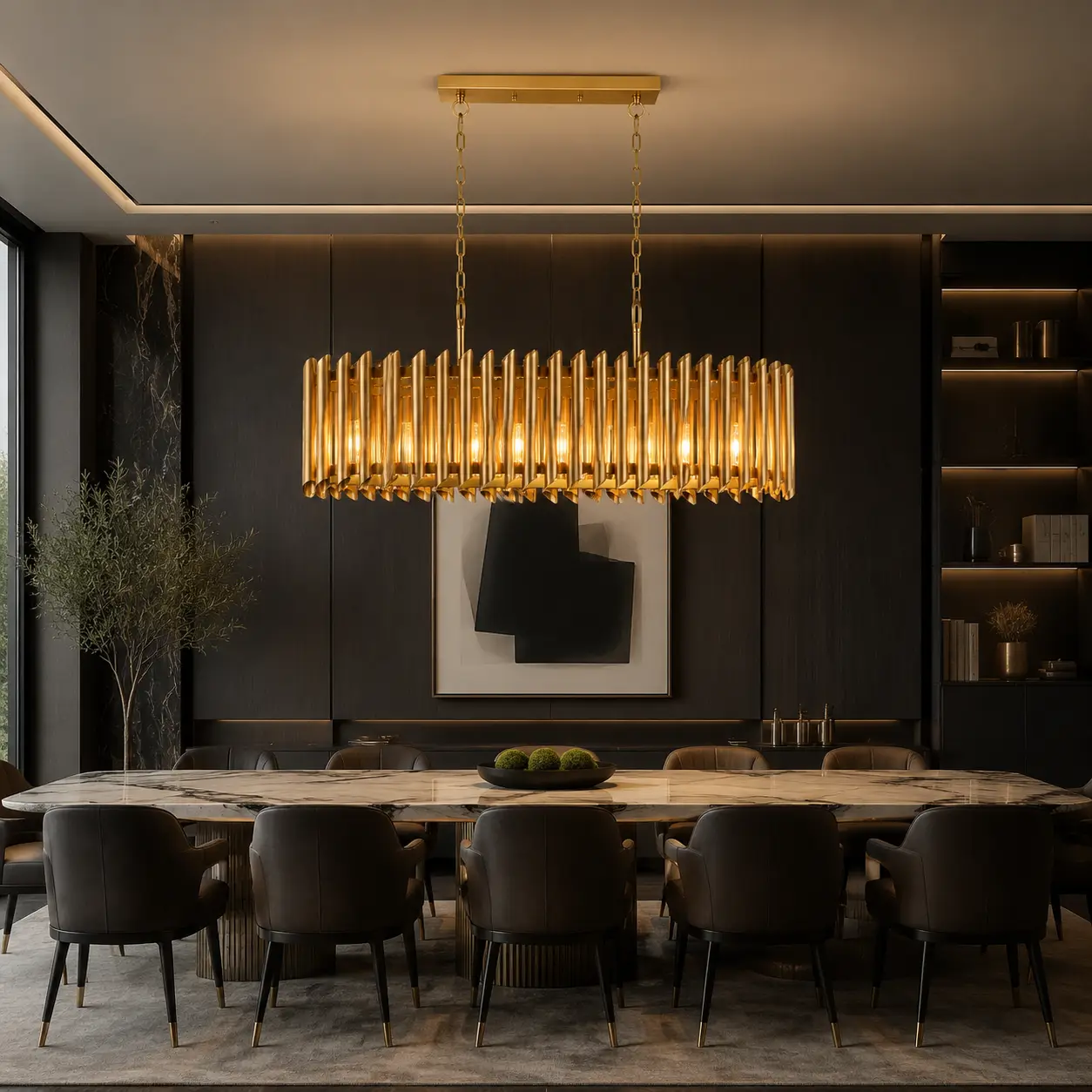 Sonata-Ellipse-4‑Linear-Light-Pendant-in-Brass-modern-executive-boardroom Sonata-Ellipse-4‑Linear-Light-Pendant-in-Brass-modern-executive-boardroom
