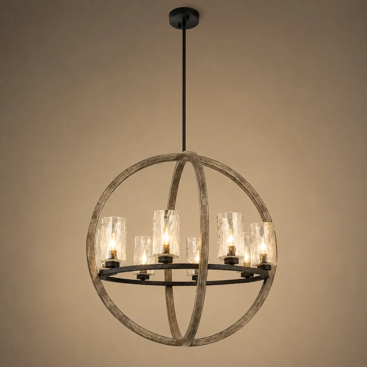 Terra-8-Light-Grand-Orb-Pendant-with-Distressed-Gray-Metal-Matte-Black-Accents-3 Terra-8-Light-Grand-Orb-Pendant-with-Distressed-Gray-Metal-Matte-Black-Accents-3