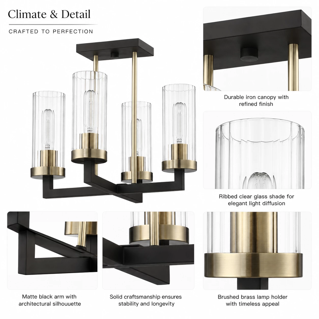 Urban-Refine-4-Light-Ribbed-Glass-Semi-Flush-Mount-2 Urban-Refine-4-Light-Ribbed-Glass-Semi-Flush-Mount-2
