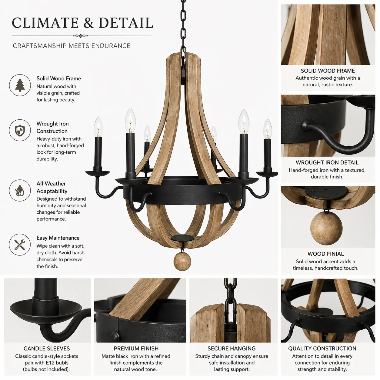 Valmont-6-Light-Rustic-Wood-and-Iron-Chandelier-2 Valmont-6-Light-Rustic-Wood-and-Iron-Chandelier-2