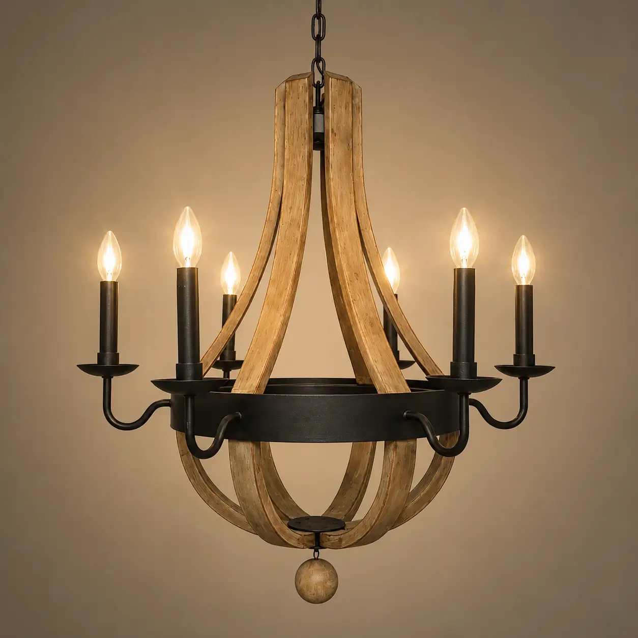 Valmont-6-Light-Rustic-Wood-and-Iron-Chandelier-3 Valmont-6-Light-Rustic-Wood-and-Iron-Chandelier-3