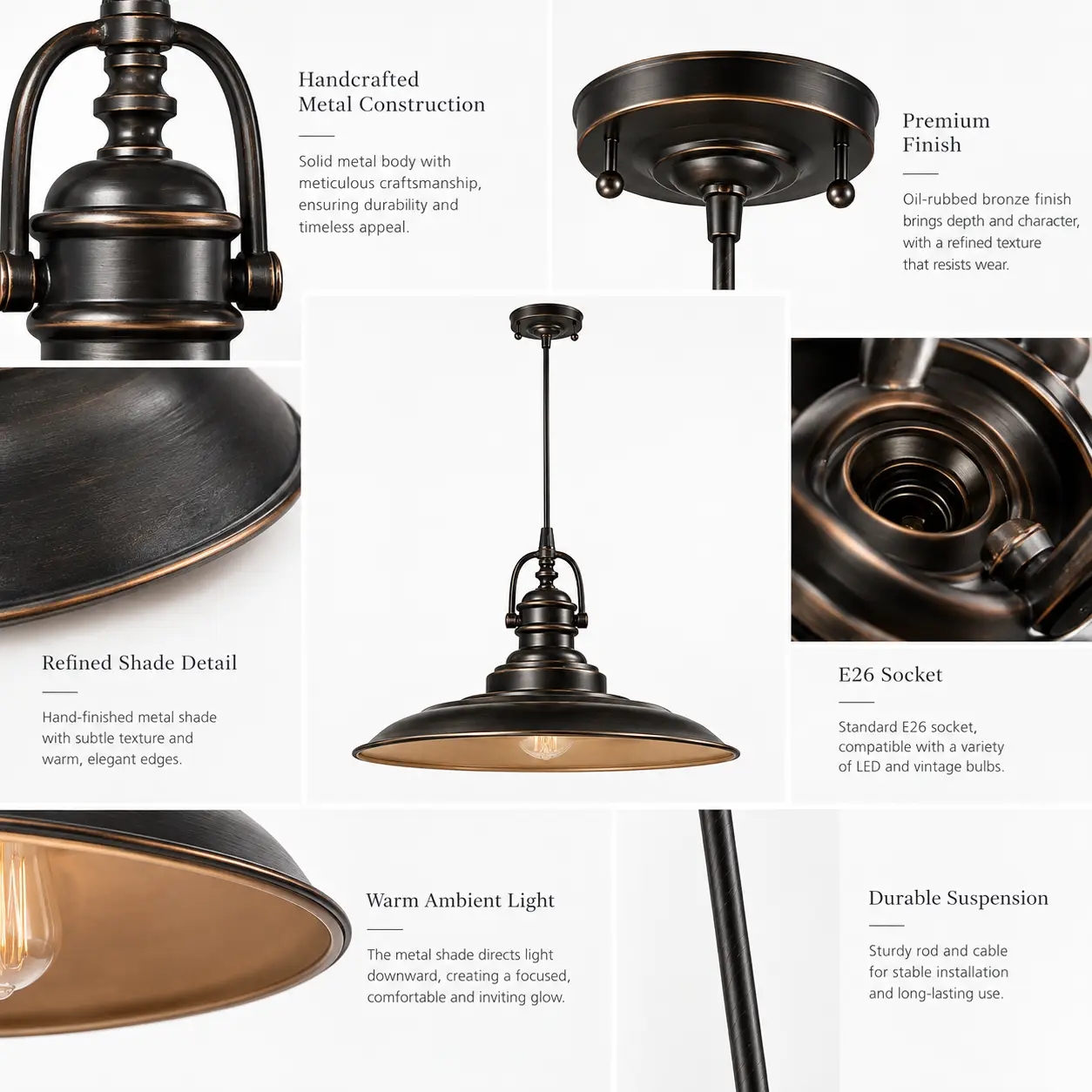 Aldric-1-Light-Handcrafted-Metal-Pendant-in-Oil-Rubbed-Bronze-Finish-2 Aldric-1-Light-Handcrafted-Metal-Pendant-in-Oil-Rubbed-Bronze-Finish-2