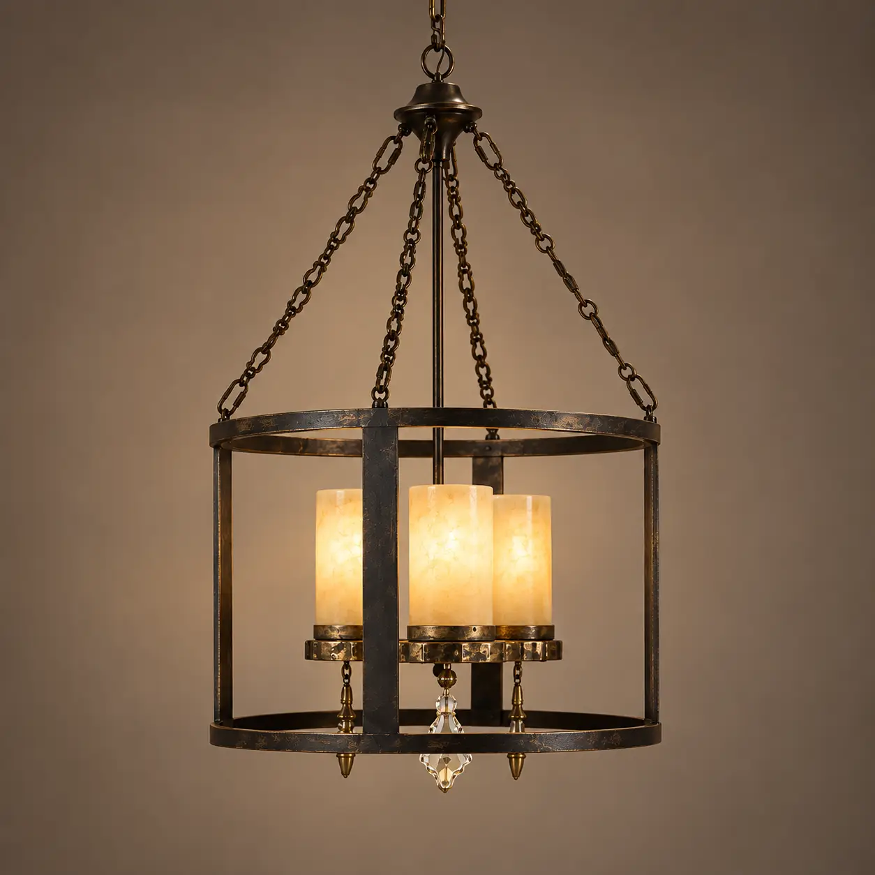 Arden-3-Light-Iron-Chandelier-with-Aged-Bronze-Finish-and-Faux-Candle-Shades-3 Arden-3-Light-Iron-Chandelier-with-Aged-Bronze-Finish-and-Faux-Candle-Shades-3