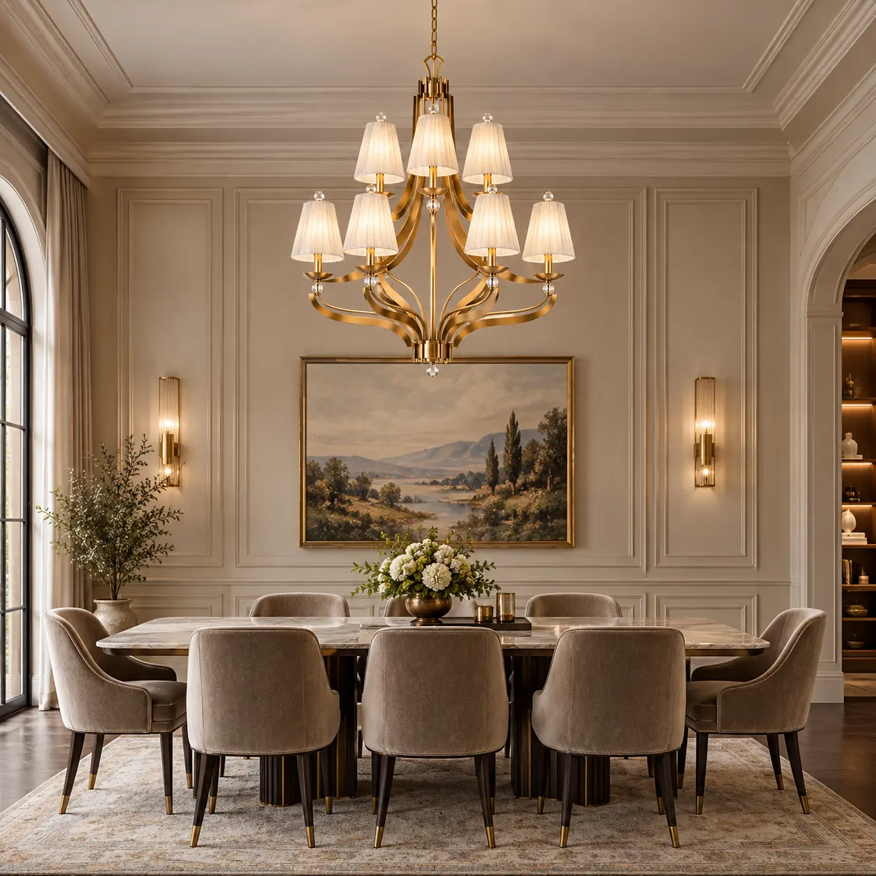 Ardena-9-Light-Two-Tier-Contemporary-Gold-Chandelier-French-Chic-Formal-Dining Ardena-9-Light-Two-Tier-Contemporary-Gold-Chandelier-French-Chic-Formal-Dining