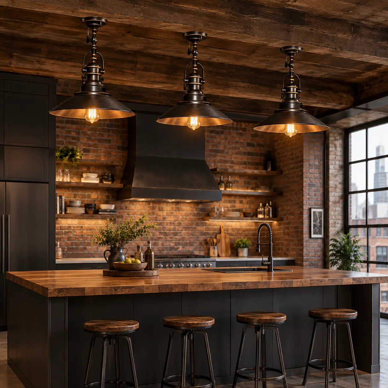 Ardente-Vintage-Loft-1-Light-Semi-Flush-Pendant-in-Oil-Rubbed-Bronze-Finish-Industrial-Loft-Modern-Rustic-Kitchens Ardente-Vintage-Loft-1-Light-Semi-Flush-Pendant-in-Oil-Rubbed-Bronze-Finish-Industrial-Loft-Modern-Rustic-Kitchens