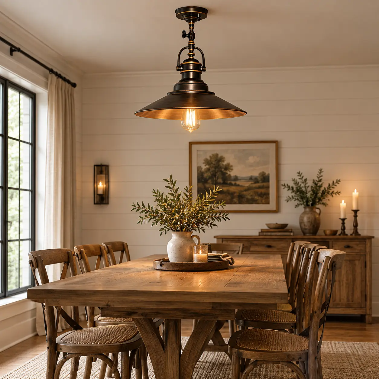 Ardente-Vintage-Loft-1-Light-Semi-Flush-Pendant-in-Oil-Rubbed-Bronze-Finish-Modern-Farmhouse-Transitional-Dining Ardente-Vintage-Loft-1-Light-Semi-Flush-Pendant-in-Oil-Rubbed-Bronze-Finish-Modern-Farmhouse-Transitional-Dining