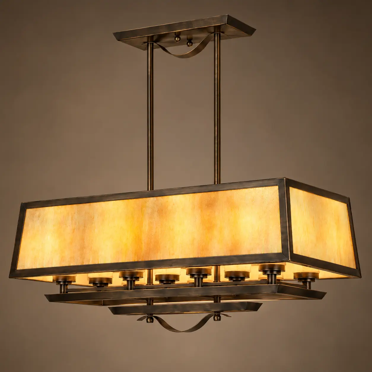 Ardmore-8-Light-Linear-Chandelier-in-Antique-Bronze-with-Amber-Art-Glass-Shades-3 Ardmore-8-Light-Linear-Chandelier-in-Antique-Bronze-with-Amber-Art-Glass-Shades-3