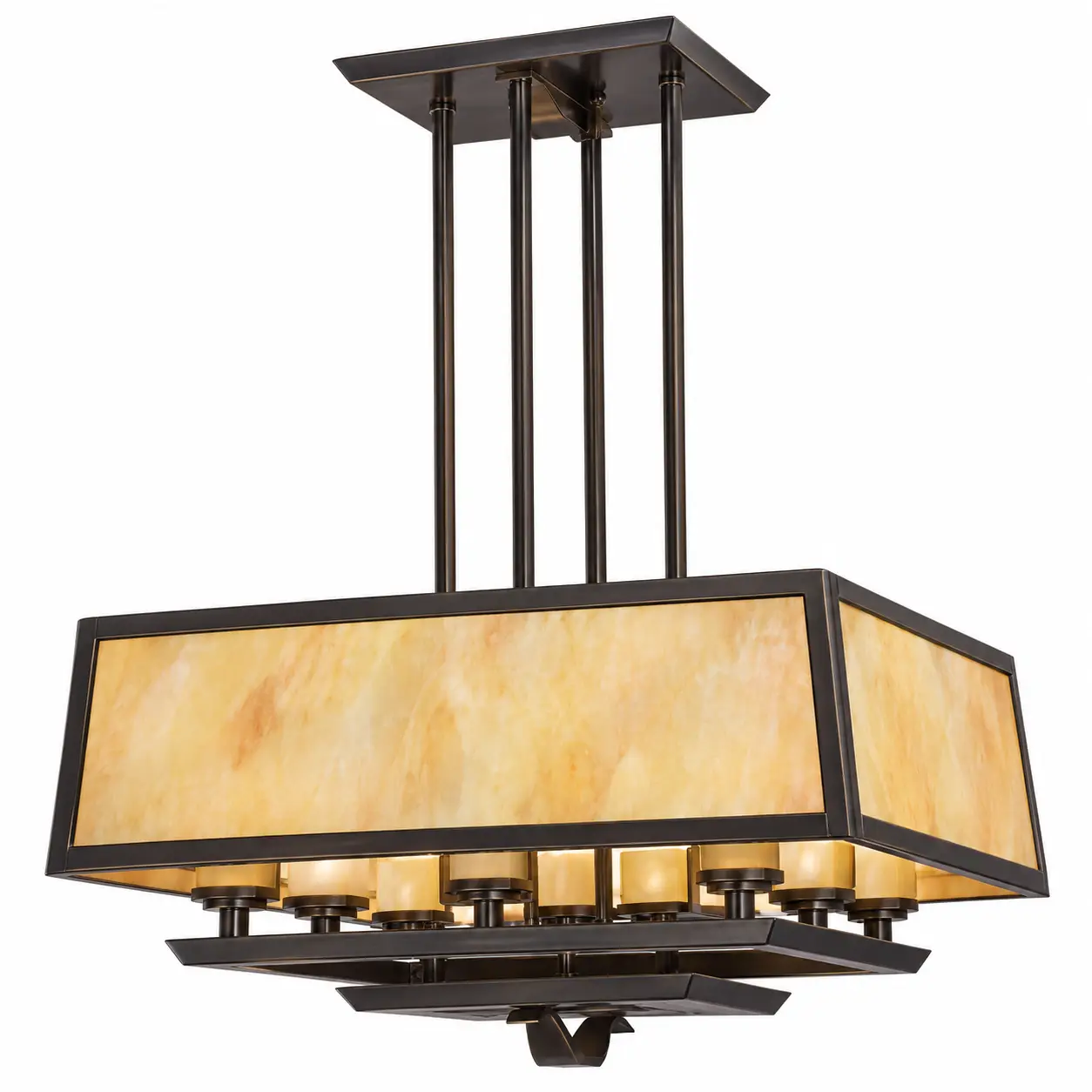 Ardmore-8-Light-Rectangular-Chandelier-in-Oil-Rubbed-Bronze-with-Amber-Art-Glass-Shades-1 Ardmore-8-Light-Rectangular-Chandelier-in-Oil-Rubbed-Bronze-with-Amber-Art-Glass-Shades-1