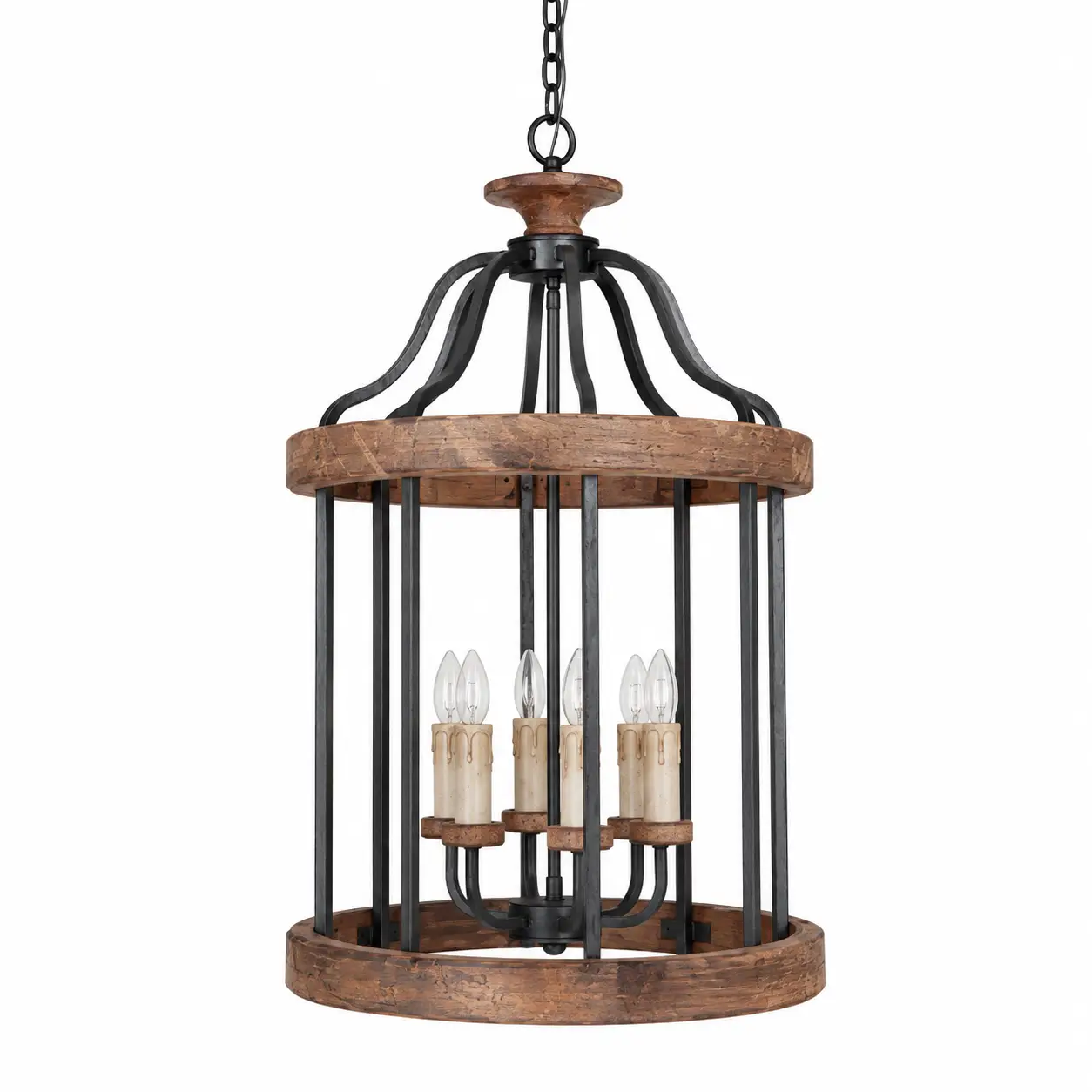 Artisan-Loft-Distressed-Wood-Iron-6-Light-Chandelier-1 Artisan-Loft-Distressed-Wood-Iron-6-Light-Chandelier-1