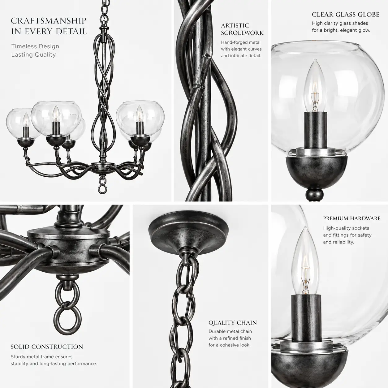 Artisan-Scrollwork-5-Light-Globe-Chandelier-2 Artisan-Scrollwork-5-Light-Globe-Chandelier-2