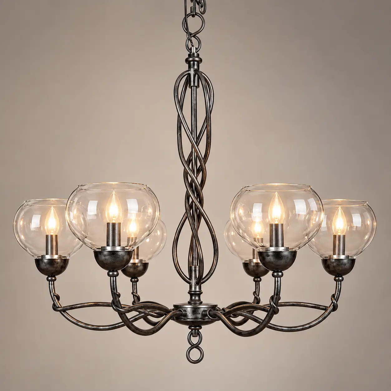 Artisan-Scrollwork-5-Light-Globe-Chandelier-3 Artisan-Scrollwork-5-Light-Globe-Chandelier-3
