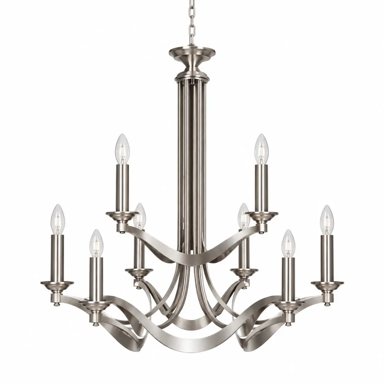 Aurelia-2-Tier-9-Light-Chandelier-in-Brushed-Satin-Nickel-Finish-1 Aurelia-2-Tier-9-Light-Chandelier-in-Brushed-Satin-Nickel-Finish-1