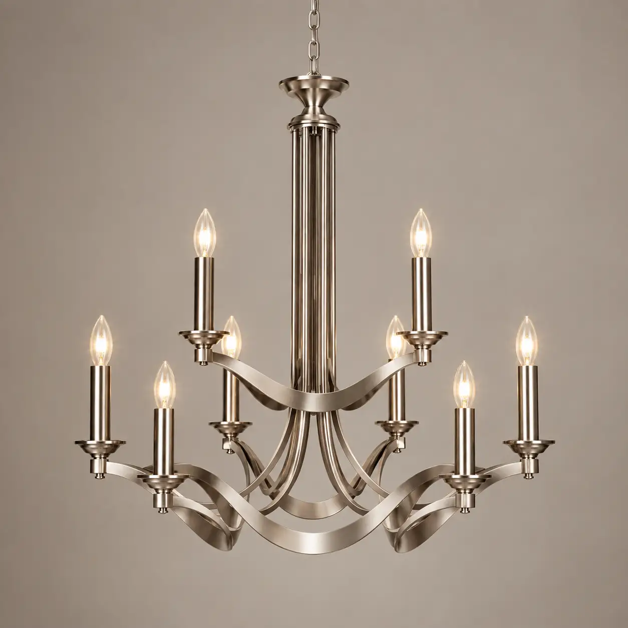 Aurelia-2-Tier-9-Light-Chandelier-in-Brushed-Satin-Nickel-Finish-3 Aurelia-2-Tier-9-Light-Chandelier-in-Brushed-Satin-Nickel-Finish-3