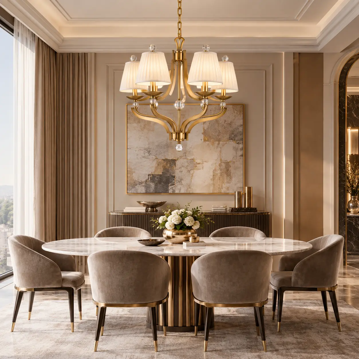 Aurelia-4-Light-Chandelier-in-Brushed-Antique-Gold-Modern-Luxury-Transitional-Salons-Boutique-Hospitality Aurelia-4-Light-Chandelier-in-Brushed-Antique-Gold-Modern-Luxury-Transitional-Salons-Boutique-Hospitality