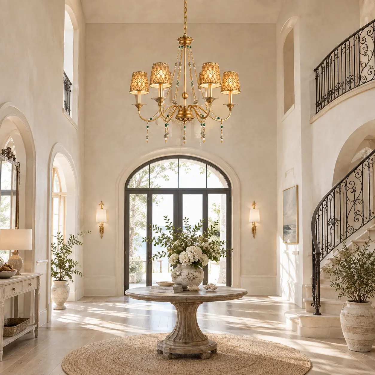 Aurelia-6-Light-Handcrafted-Gold-Chandelier-with-Beaded-Accents-French-Country-Coastal-Elegance-Boutique-Hospitality-Entrances Aurelia-6-Light-Handcrafted-Gold-Chandelier-with-Beaded-Accents-French-Country-Coastal-Elegance-Boutique-Hospitality-Entrances