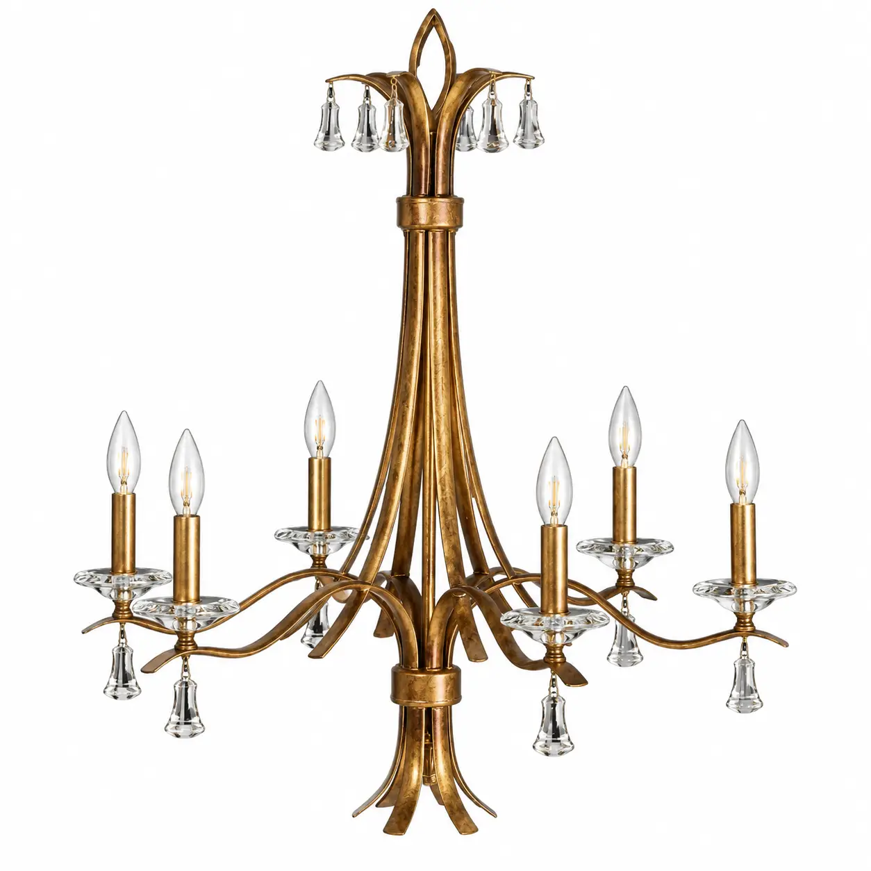 Aurion-6-Light-Chandelier-in-Hand-Applied-Burnished-Gold-Leaf-Finish-1 Aurion-6-Light-Chandelier-in-Hand-Applied-Burnished-Gold-Leaf-Finish-1