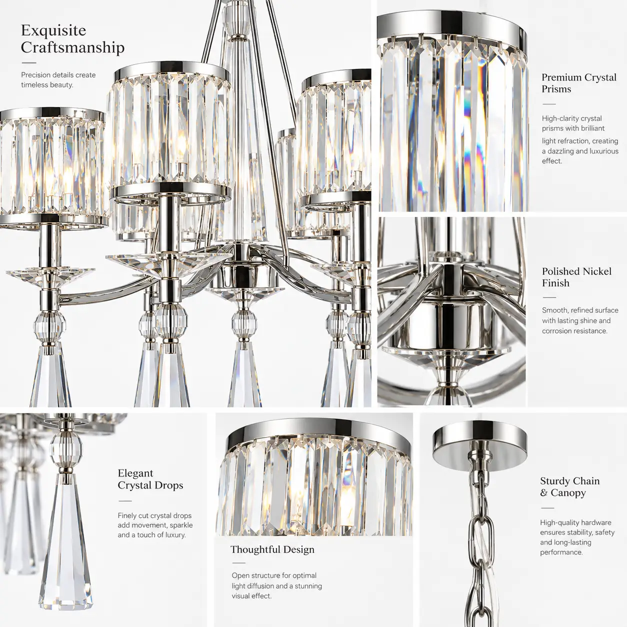Aurora-Crystal-Prism-8-Light-Polished-Nickel-Chandelier-2 Aurora-Crystal-Prism-8-Light-Polished-Nickel-Chandelier-2