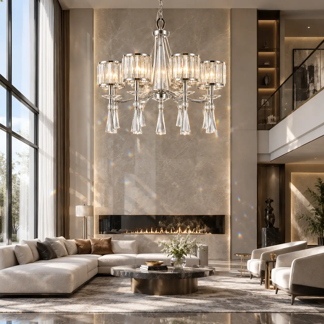 Aurora-Crystal-Prism-8-Light-Polished-Nickel-Chandelier-Modern-Luxury-Great-Rooms-Open-Plan-Salons Aurora-Crystal-Prism-8-Light-Polished-Nickel-Chandelier-Modern-Luxury-Great-Rooms-Open-Plan-Salons