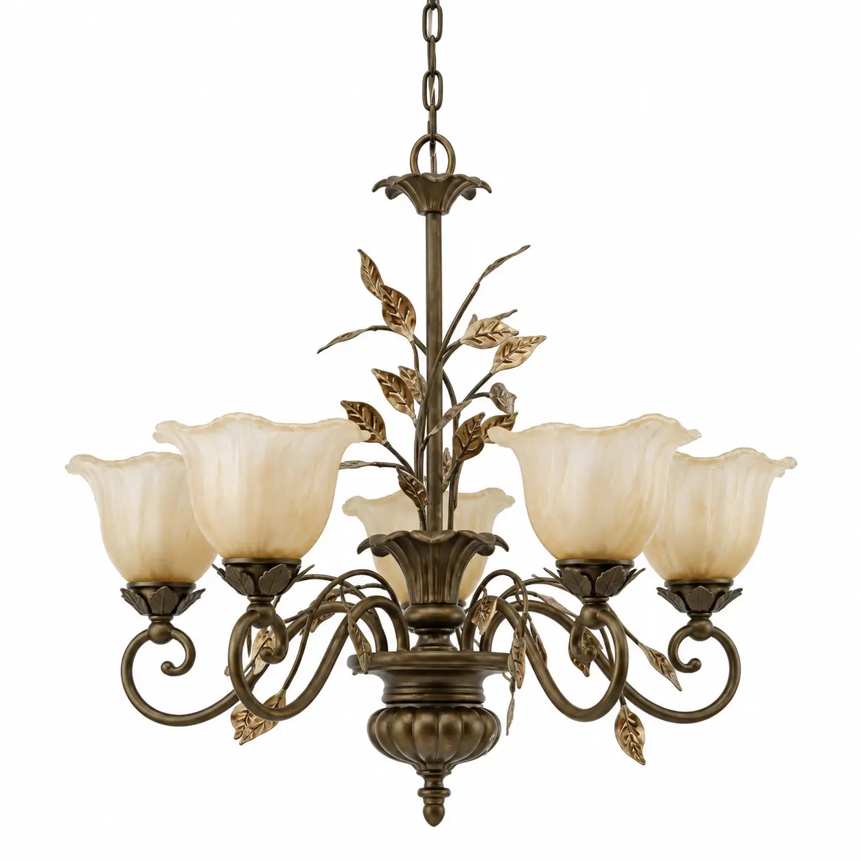 Autumnal-Bloom-Botanical-5-Light-Chandelier-1 Autumnal-Bloom-Botanical-5-Light-Chandelier-1