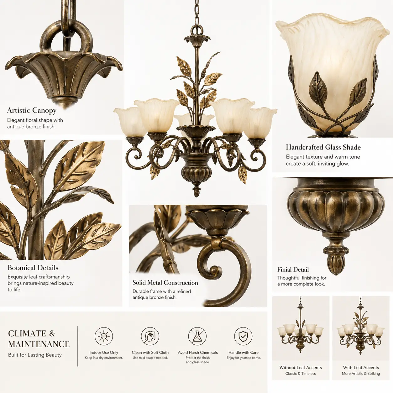 Autumnal-Bloom-Botanical-5-Light-Chandelier-2 Autumnal-Bloom-Botanical-5-Light-Chandelier-2