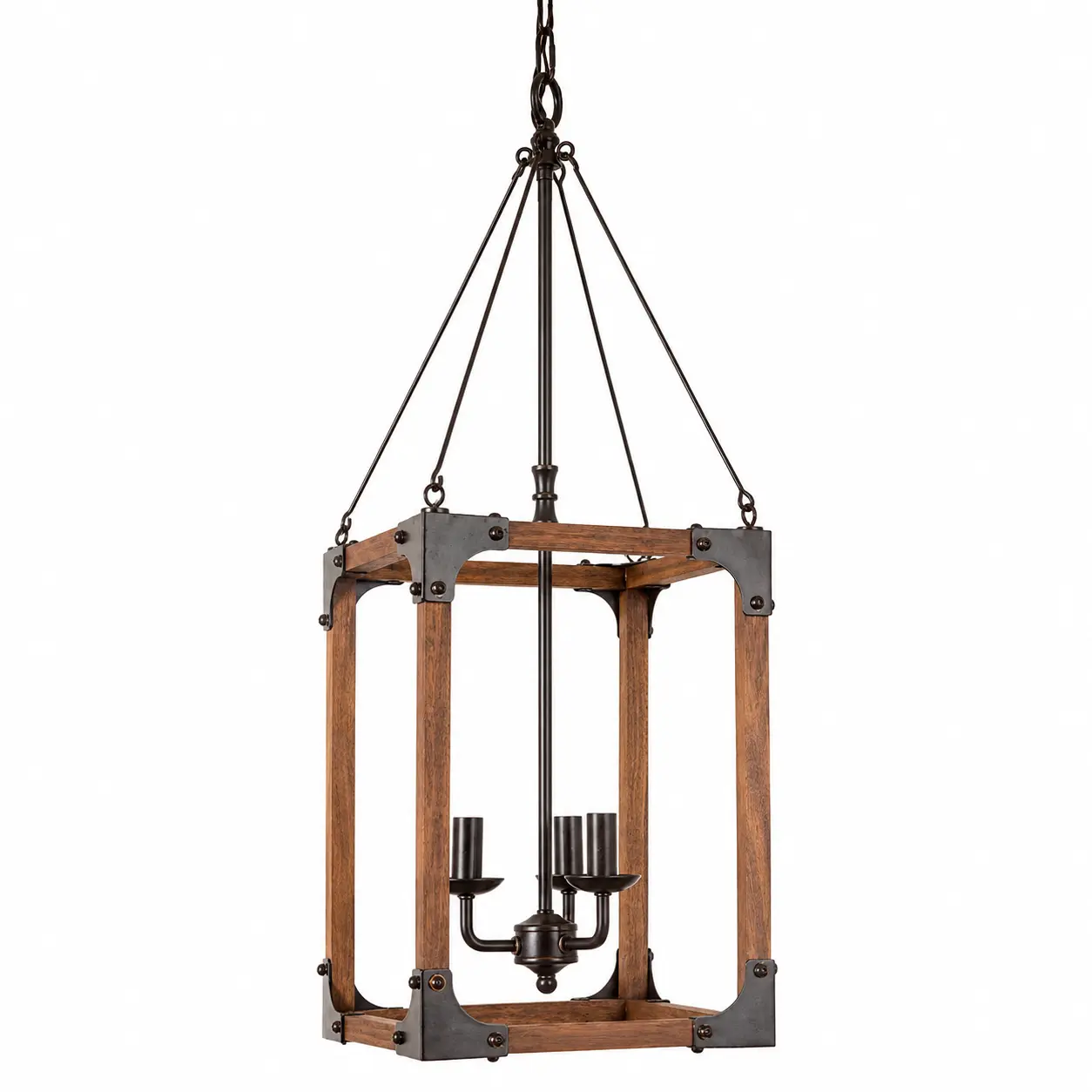 Barnwood-Lantern-Rustic-Industrial-3-Light-Pendant-1 Barnwood-Lantern-Rustic-Industrial-3-Light-Pendant-1