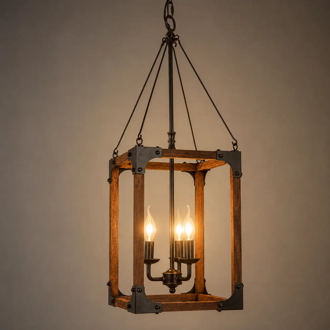 Barnwood-Lantern-Rustic-Industrial-3-Light-Pendant-3 Barnwood-Lantern-Rustic-Industrial-3-Light-Pendant-3
