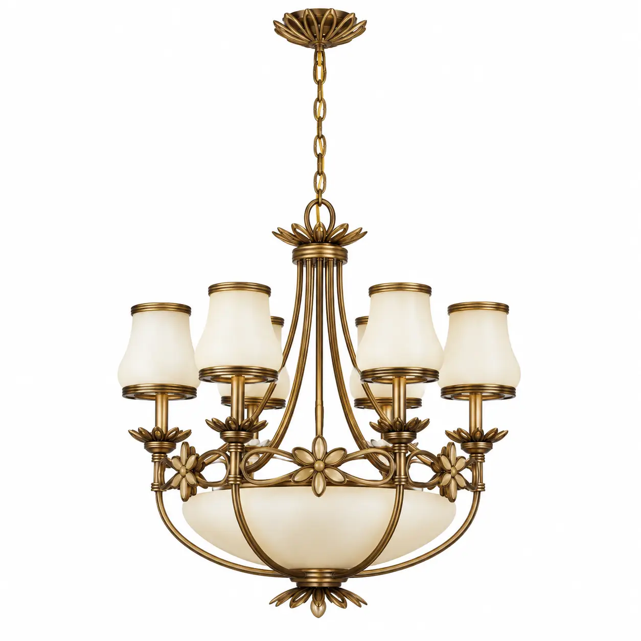 Bellaria-9-Light-Chandelier-in-Antique-Brass-with-Cream-Glass-Shades-1 Bellaria-9-Light-Chandelier-in-Antique-Brass-with-Cream-Glass-Shades-1