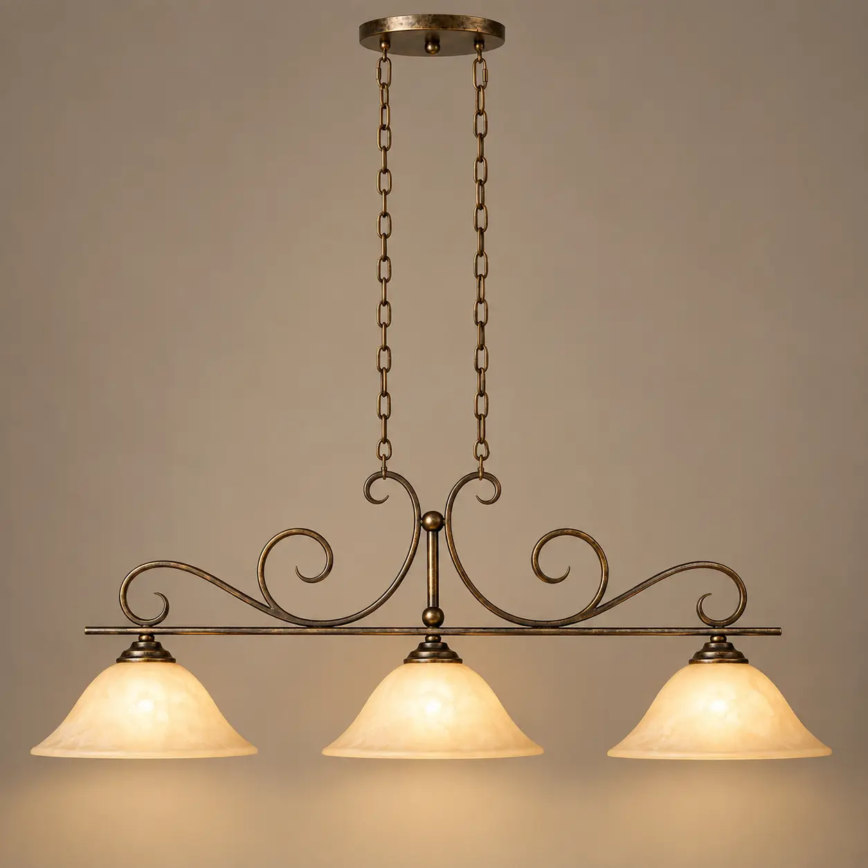 Bistro-Scroll-3-Light-Linear-Island-Pendant-3 Bistro-Scroll-3-Light-Linear-Island-Pendant-3