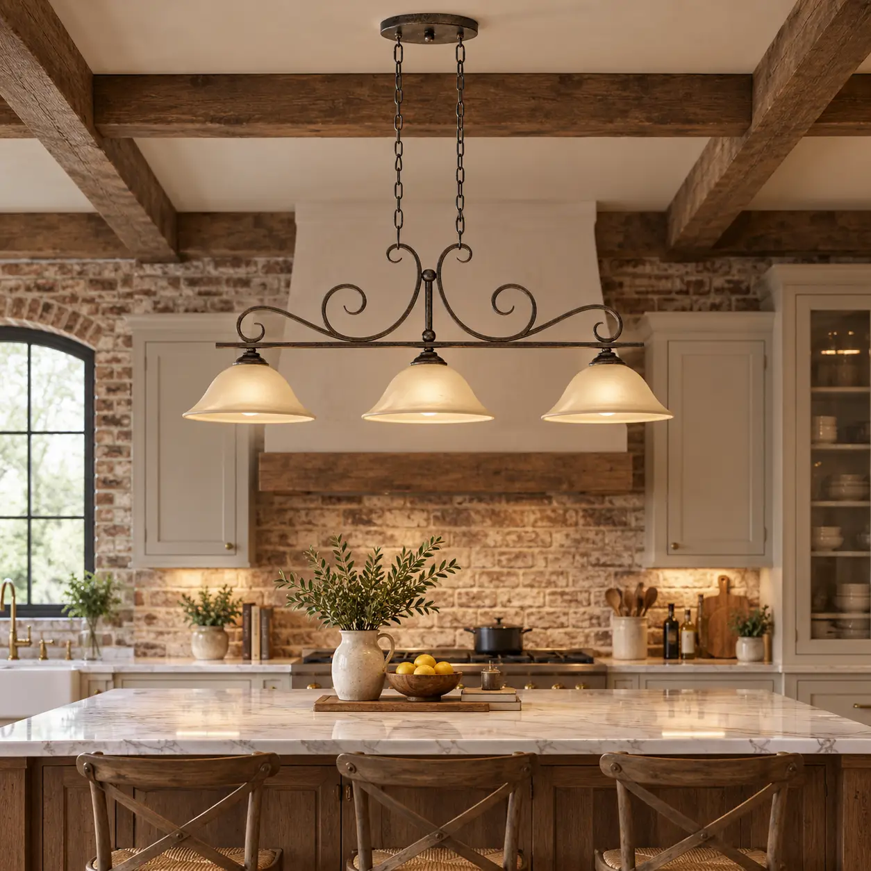 Bistro-Scroll-3-Light-Linear-Island-Pendant-French-Country-Rustic-Farmhouse-Kitchen-Islands Bistro-Scroll-3-Light-Linear-Island-Pendant-French-Country-Rustic-Farmhouse-Kitchen-Islands