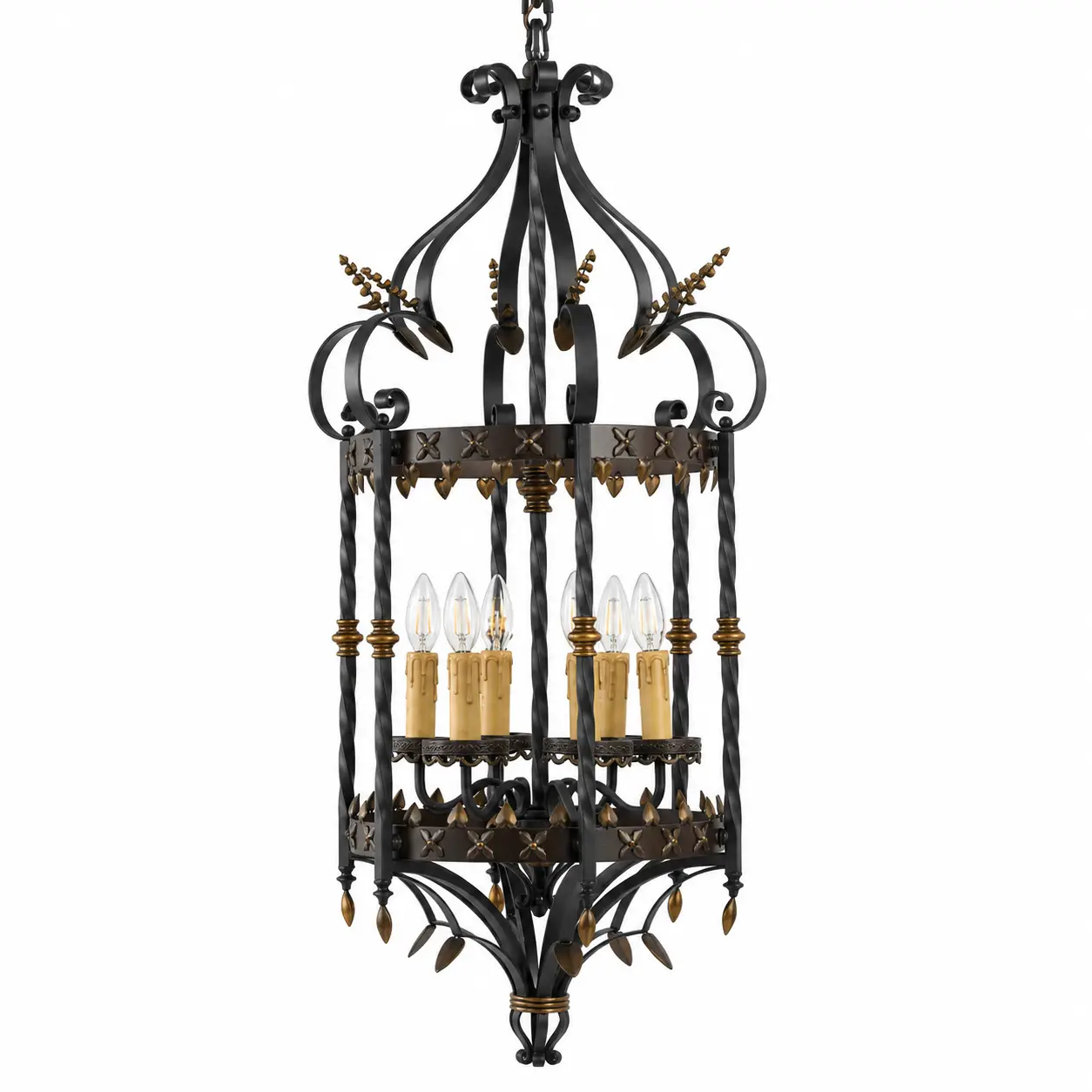 Castile-6-Light-Hand-Forged-Iron-Chandelier-1 Castile-6-Light-Hand-Forged-Iron-Chandelier-1