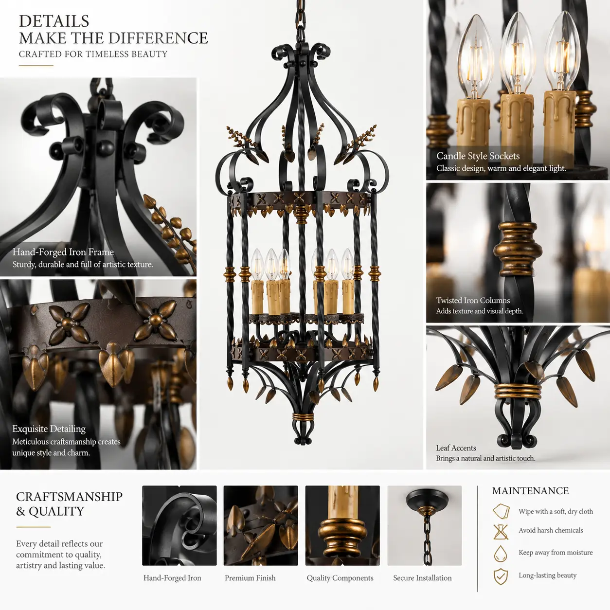 Castile-6-Light-Hand-Forged-Iron-Chandelier-2 Castile-6-Light-Hand-Forged-Iron-Chandelier-2