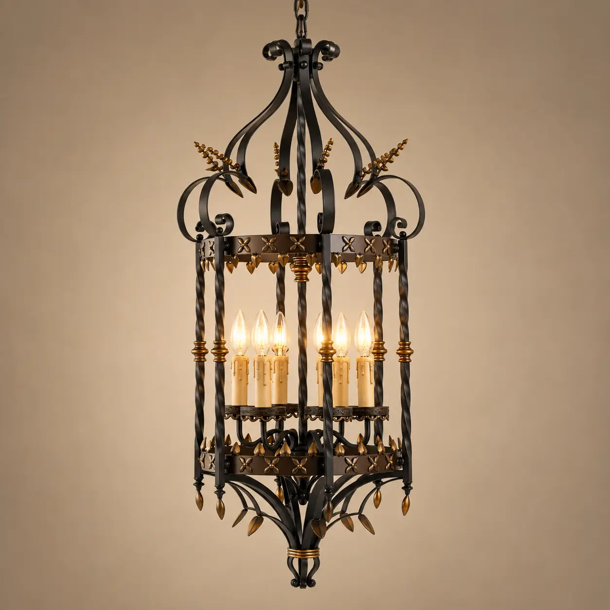 Castile-6-Light-Hand-Forged-Iron-Chandelier-3 Castile-6-Light-Hand-Forged-Iron-Chandelier-3
