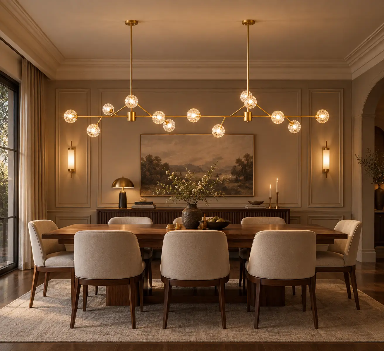 Celestial-Branch-8-Light-Linear-Chandelier-Formal-Dining-Rooms Celestial-Branch-8-Light-Linear-Chandelier-Formal-Dining-Rooms