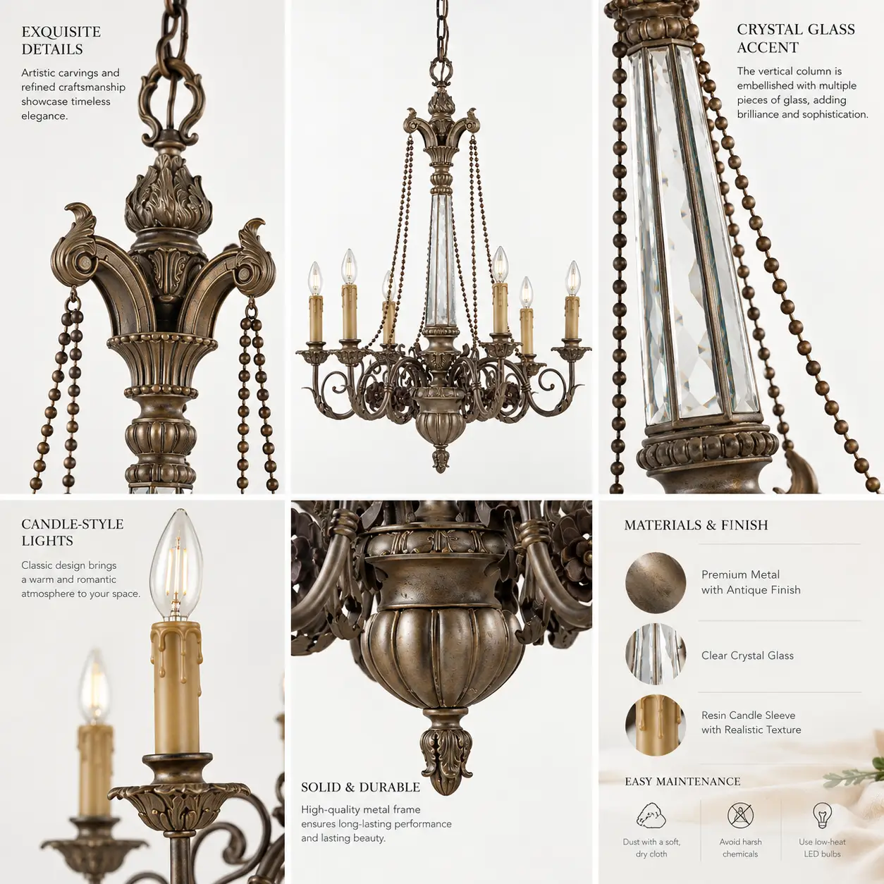 Chateau-Relic-French-Country-6-Light-Chandelier-2 Chateau-Relic-French-Country-6-Light-Chandelier-2
