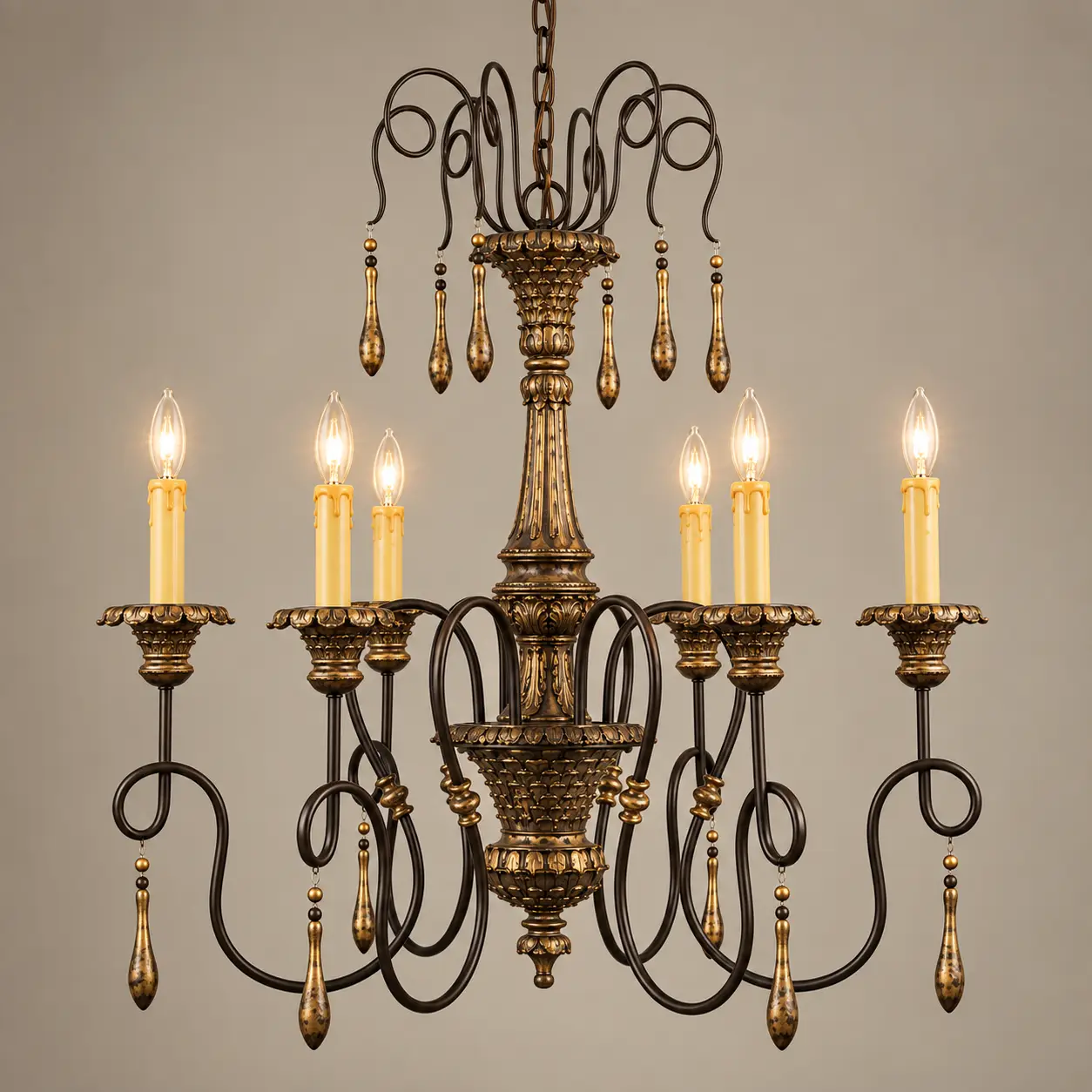 Chateau-dOr-6-Light-Handcrafted-Antique-Bronze-Chandelier-3 Chateau-dOr-6-Light-Handcrafted-Antique-Bronze-Chandelier-3