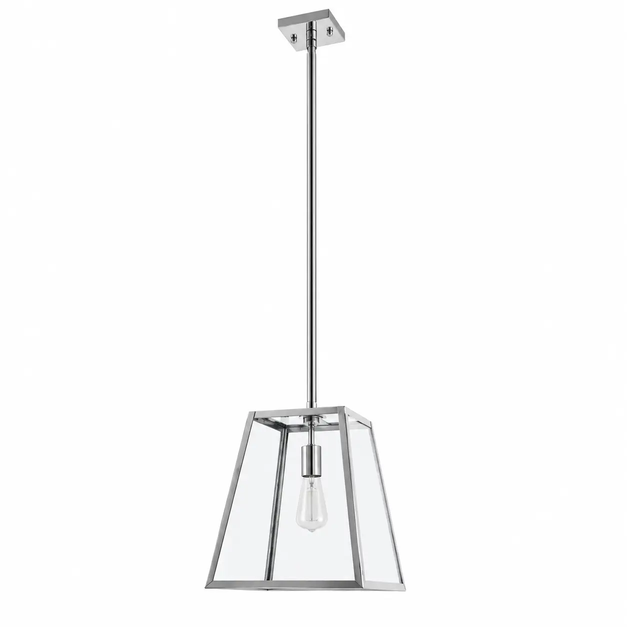 Clarity-Polished-Stainless-Steel-1-Light-Geometric-Pendant-1 Clarity-Polished-Stainless-Steel-1-Light-Geometric-Pendant-1