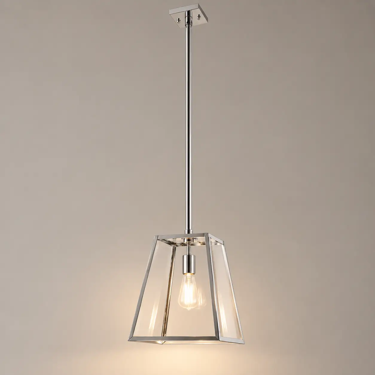 Clarity-Polished-Stainless-Steel-1-Light-Geometric-Pendant-3 Clarity-Polished-Stainless-Steel-1-Light-Geometric-Pendant-3