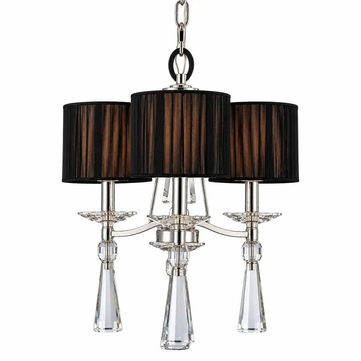 Cosmo-Luxe-3-Light-Mini-Chandelier-with-Black-Shades-1 Cosmo-Luxe-3-Light-Mini-Chandelier-with-Black-Shades-1
