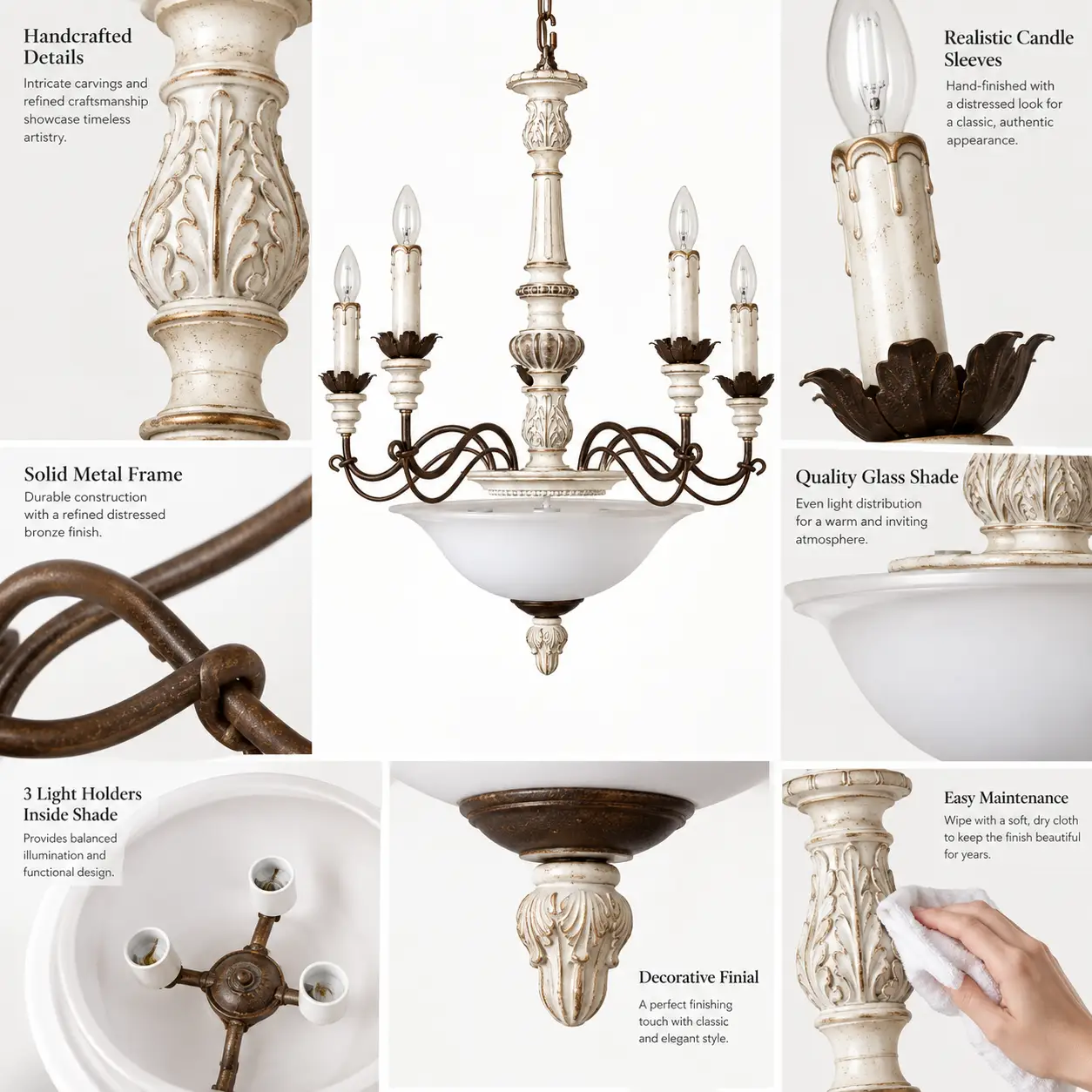Country-Manor-7-Light-Distressed-White-Rustic-Bronze-Chandelier-2 Country-Manor-7-Light-Distressed-White-Rustic-Bronze-Chandelier-2