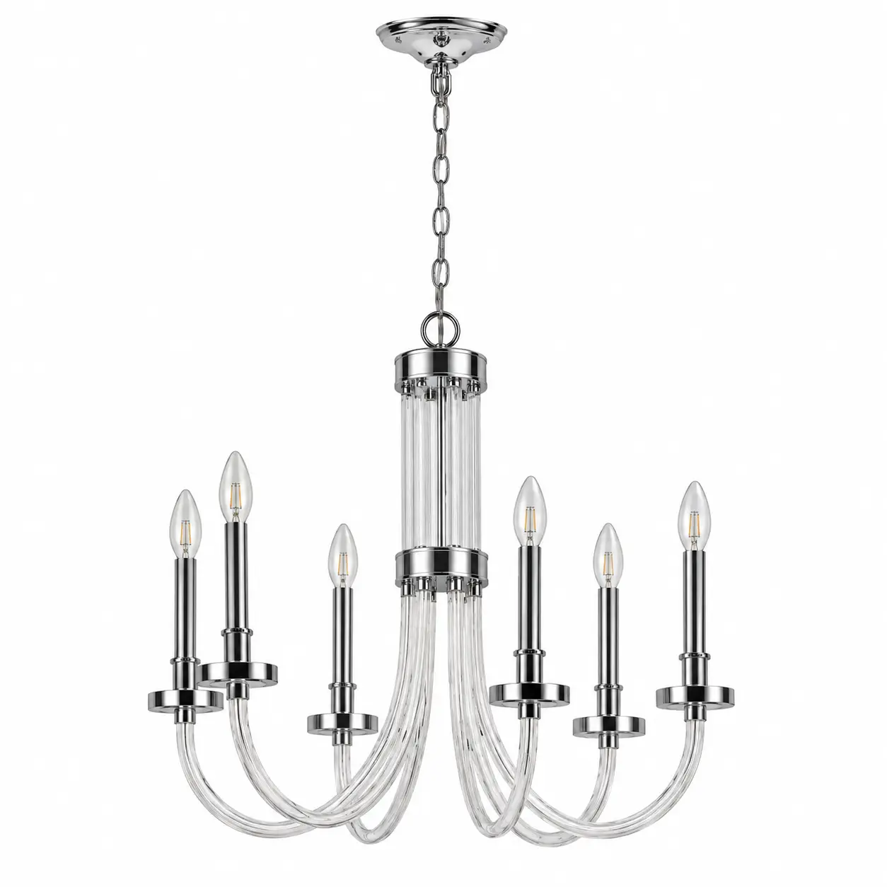 Crystal-Cascade-6-Light-Glamour-Chandelier-1 Crystal-Cascade-6-Light-Glamour-Chandelier-1