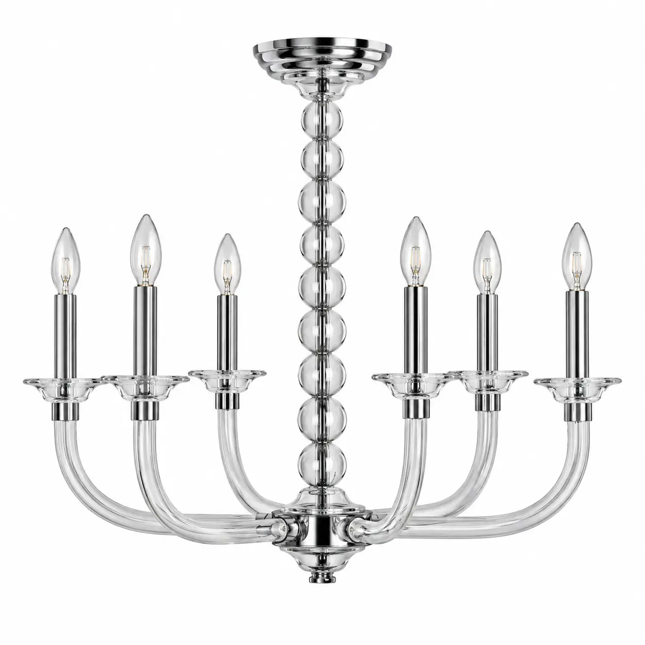 Crystal-Orbitesse-6-Light-Semi-Flush-Chandelier-1 Crystal-Orbitesse-6-Light-Semi-Flush-Chandelier-1
